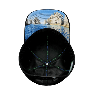 Cabo Hat, Athletiic Fit,  Airmesh, Snapback Hat, Black, Mens Hat, Womens Hat, Underbill Picture