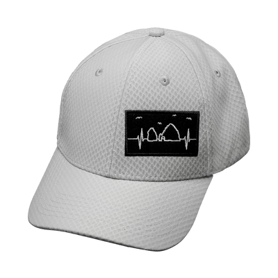 Cabo Hat, Athletiic Fit,  Airmesh, Snapback Hat, Gray, Mens Hat, Womens Hat, Front Picture