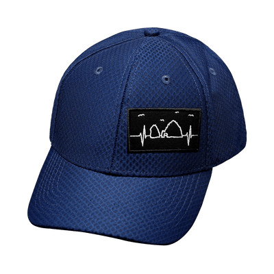 Cabo Hat, Athletiic Fit,  Airmesh, Snapback Hat, Navy, Mens Hat, Womens Hat, Front Picture