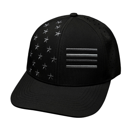 Flag Hat, Baseball Hat, Snapback Hat, Black, Mens Hat, Womens Hat, Front Picture