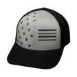 Flag Hat, Baseball Hat, Snapback Hat, Black, Gray, Mens Hat, Womens Hat, Front Picture