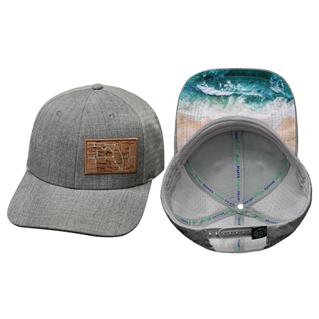 Florida Hat, Baseball Hat, Snapback Hat, Heather Gray, Gray, Mens Hat, Womens Hat, Main Picture