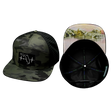 Florida Hat, Flat Bill, Snapback Hat, Green Camo, Black, Mens Hat, Womens Hat, Main Picture