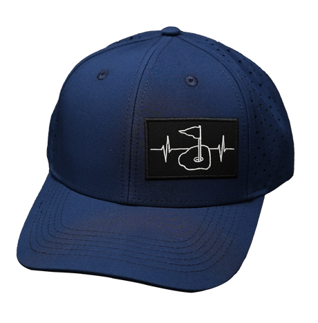 Golf Hat, Baseball Hat, Snapback Hat, Dark Blue, Mens Hat, Womens Hat, Front Picture 