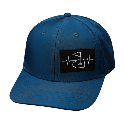 Golf Hat — Baseball Hat Fit, Dark Teal (No Photo), Laser Mesh