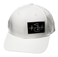 Golf Hat - Baseball Hat Fit - White (No Photo) - Laser Mesh