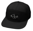 Golf Hat, Flat Bill, Snapback Hat, Black, Mens Hat, Womens Hat, Main Picture