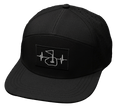 Golf Hat - Flat Bill - Black (No Photo) - Laser Mesh