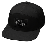 Golf Hat, Flat Bill, Snapback Hat, Black, Mens Hat, Womens Hat, Main Picture
