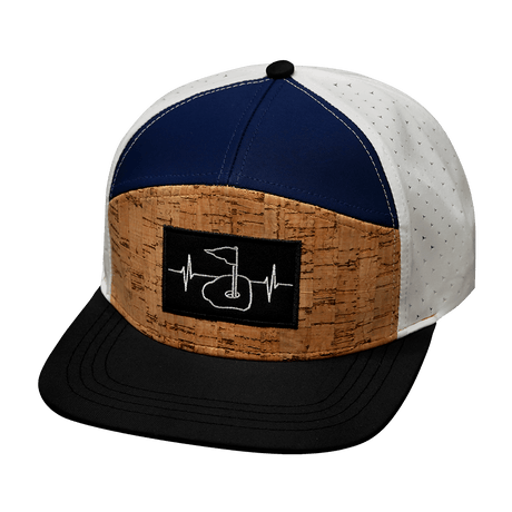 Golf Hat, Flat Bill, Snapback Hat, Cork, Black, Navy, White, Mens Hat, Womens Hat, Main Picture, No Photo