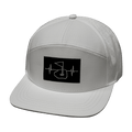 Golf Hat - Flat Bill - White (No Photo) - Laser Mesh