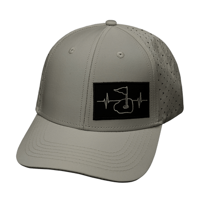 Golf Hat — Low Profile, Cream (No Photo), Laser Mesh