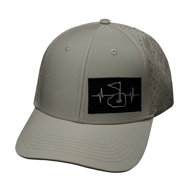 Golf Hat, Low Profile, Snapback Hat, Cream, Mens Hat, Womens Hat, Front Picture 