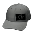 Golf Hat, Low Profile, Snapback Hat, Gray, Mens Hat, Womens Hat, Front Picture 