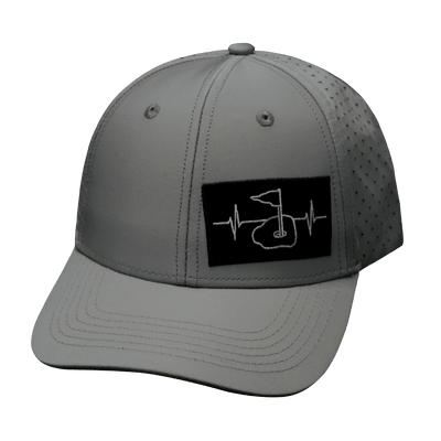 Golf Hat — Low Profile, Gray (No Photo), Lasr Mesh