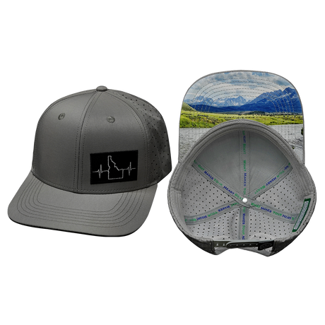 Idaho Hat, Baseball Hat, Snapback Hat, Gray, Mens Hat, Womens Hat, Main Picture 