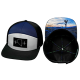 Nevada Hat, Flat Bill, Snapback Hat, Black, White, Navy, Mens Hat, Womens Hat, Main Picture