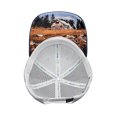 Nevada Hat, Low Profile, Snapback Hat, Navy, White, Mens Hat, Womens Hat, Underbill Picture 