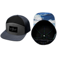 Surf Hat, Flat Bill, Snapback Hat, Navy, Gray, Black, Mens Hat, Womens Hat, Main Picture