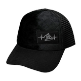 Surf Hat, Trucker Hat, Snapback Hat, Black, Mens Hat, Womens Hat, Front Picture