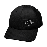 Tahoe Hat, Athletiic Fit,  Airmesh, Snapback Hat, Black, Mens Hat, Womens Hat, Front Picture