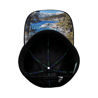 Tahoe Hat, Athletiic Fit,  Airmesh, Snapback Hat, Black, Mens Hat, Womens Hat, Underbill Picture