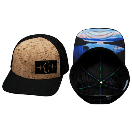 Tahoe Hat, Baseball Hat, Snapback Hat, Cork, Black Mens Hat, Womens Hat, Main Picture