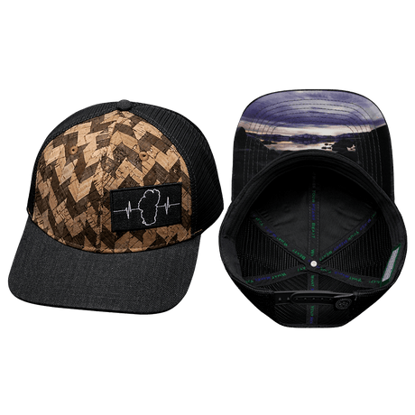 Tahoe Hat, Baseball Hat, Snapback Hat, Cork, Charcoal, Mens Hat, Womens Hat, Main Picture