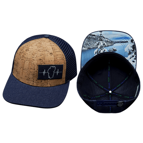 Tahoe Hat, Baseball Hat, Snapback Hat, Cork, Navy, Mens Hat, Womens Hat, Main Picture