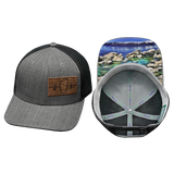 Tahoe Hat, Baseball Hat, Snapback Hat, Heather Gray, Charcoal, Mens Hat, Womens Hat, Main Picture