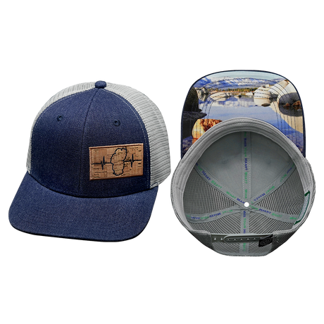 Tahoe Hat, Baseball Hat, Snapback Hat, Heather Navy, Gray, Mens Hat, Womens Hat, Main Picture