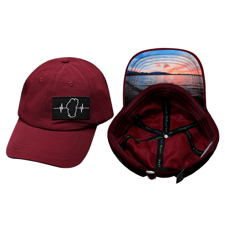 Tahoe Hat, Dad Hat, Snapback, Maroon, Mens Hat, Womens Hat, Main Picture