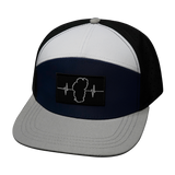 Tahoe Hat, Flat Bill, Snapback Hat, Gray, Navy, White, Black, Mens Hat, Womens Hat, Front Picture