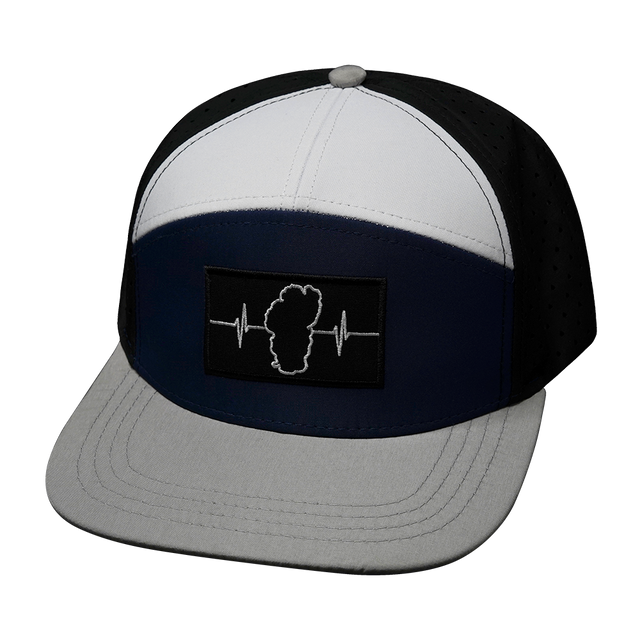 Tahoe Hat, Flat Bill, Snapback Hat, Gray, Navy, White, Black, Mens Hat, Womens Hat, Front Picture