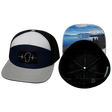 Tahoe Hat, Flat Bill, Snapback Hat, Gray, Navy, White, Black, Mens Hat, Womens Hat, Main Picture