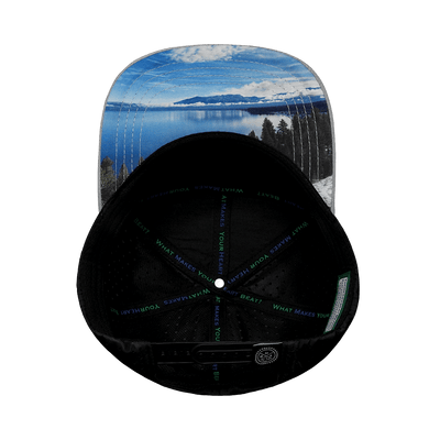 Tahoe Hat, Flat Bill, Snapback Hat, Gray, Navy, White, Black, Mens Hat, Womens Hat, Underbill Picture