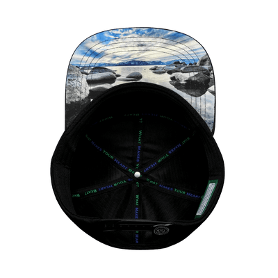 Tahoe Hat, Flat Bill, Snapback Hat, Navy Camo, Black, Mens Hat, Womens Hat, Underbill Picture