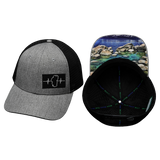 Tahoe Hat, Low Profile, Snapback Hat, Gray, Black, Mens Hat, Womens Hat, Main Picture 