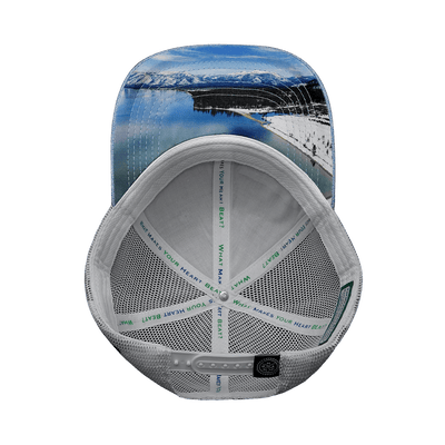 Tahoe Hat, Low Profile, Snapback Hat, Light Blue, White, Mens Hat, Womens Hat, Underbill Picture 