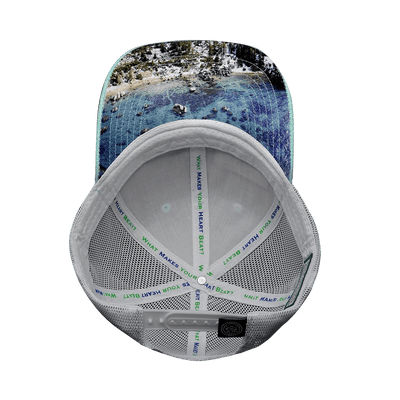 Tahoe Hat, Low Profile, Snapback Hat, Teal, White, Mens Hat, Womens Hat, Underbill Picture 