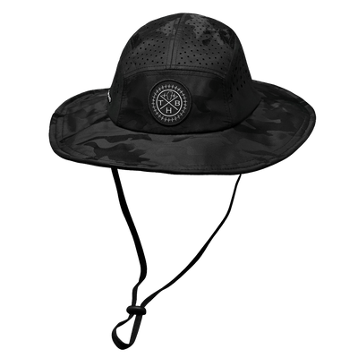 THB Boonie, Sun Hat, Black Camo, Mens Boonie, Womens Boonie, Front Picture