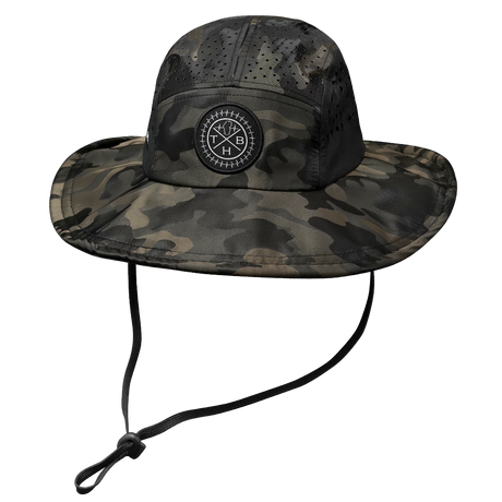 THB Boonie, Sun Hat, Tan Camo, Mens Boonie, Womens Boonie, Front Picture