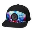 THB Hat, Flat Bill, Snapback Hat, Bokeh, Black, Mens Hat, Womens Hat, Front Picture