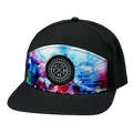 THB Hat - Flat Bill - Bokeh - Black - Laser Mesh