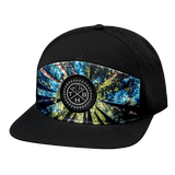 THB Hat, Flat Bill, Snapback Hat, Forest, Black, Mens Hat, Womens Hat, Front Picture 