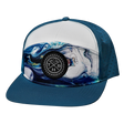 THB Hat, Flat Bill, Snapback Hat, Fun Shui, Teal, Mens Hat, Womens Hat, Front Picture  