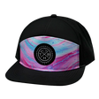 THB Hat, Flat Bill, Snapback Hat, Liquid Pink, Black, Mens Hat, Womens Hat, Front Picture 