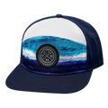 THB Hat - Flat Bill - Sand Drift - Navy / White - Laser Mesh