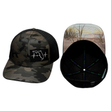 Youth Florida Hat, Baseball Hat, Snapback Hat,Tan Camo, Black, Mens Hat, Womens Hat, Main Picture