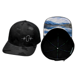 Youth Tahoe Hat, Baseball Hat, Snapback Hat, Black Camo, Black, Mens Hat, Womens Hat, Main Picture